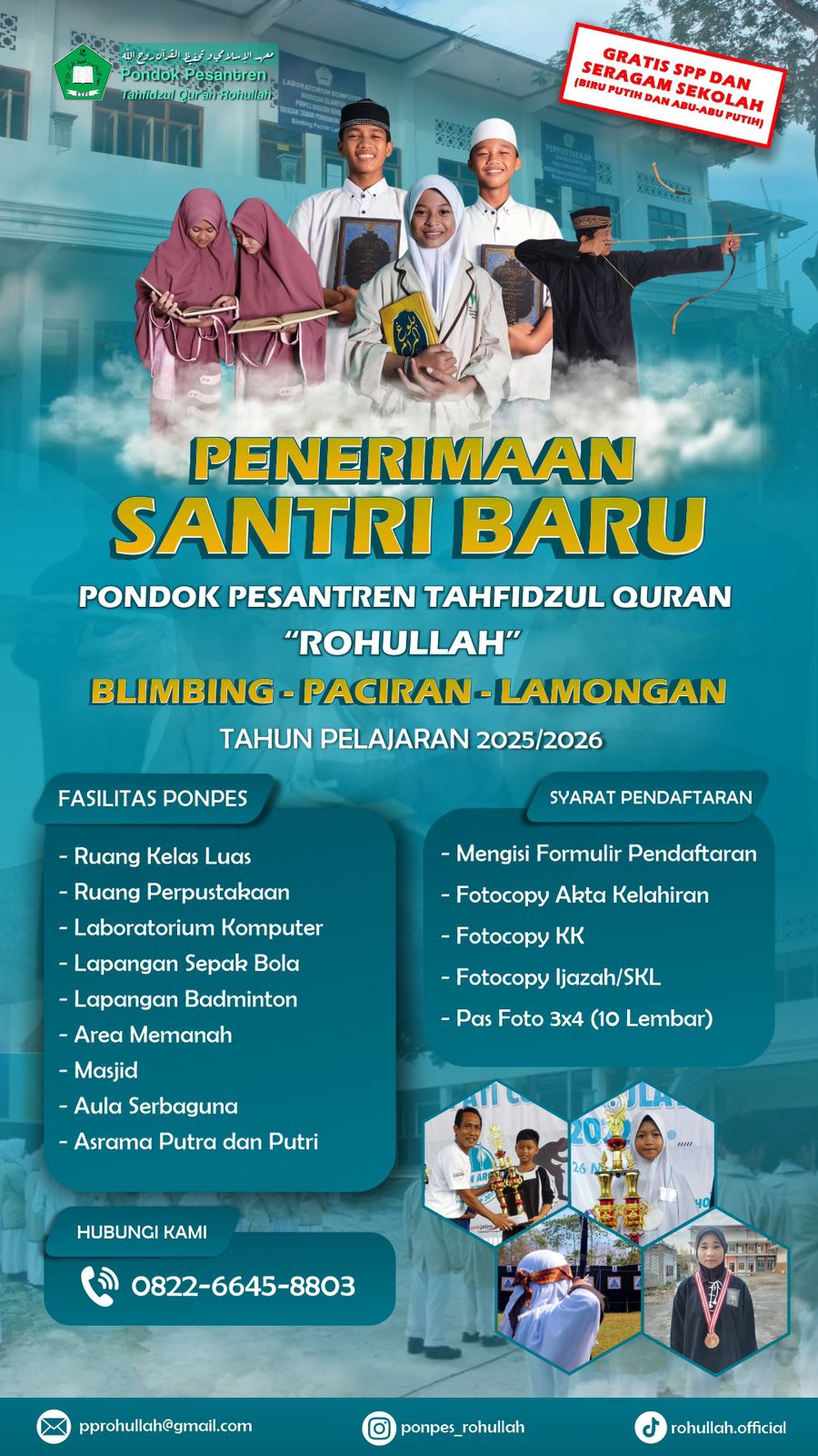 Brosur Pendaptaran Ponpes Rohullah 2025